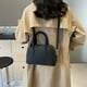 thumbnail image 4 of Bolso de hombro a la moda para mujer bolso Hobo elegante con correa ajustable de cuero PU de Color sólido, 4 of 7