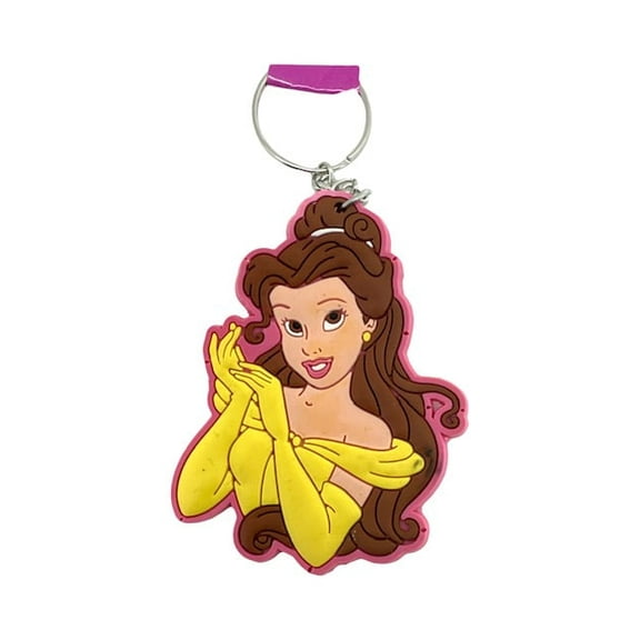 Disney Princess Belle Soft Rubber Keychain – Enchanting & Adorable