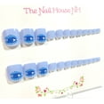 thumbnail image 2 of Evil Eye Blues Glossy Press-On Nails - 24 Pieces - Artificial Nail Kit, 2 of 4
