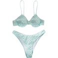 thumbnail image 1 of Women's Sexy Triangle Bathing Two Pieces Swimsuit Bikini Set, 1 of 5