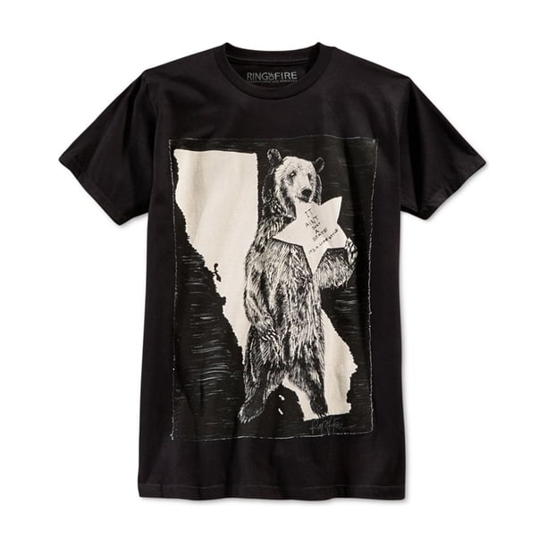 Ring Of Fire - Camiseta gráfica para hombre, diseño de estilo de vida, color negro, pequeña
