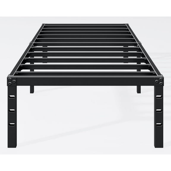 Sturdy Metal Platform Queen Size, No Box Spring Needed, Heavy Duty, Easy Assembly, Strong Bearing Capacity, Under Bed Storage, Black