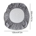 thumbnail image 3 of Fiudx Ofertas del día Sombreros de cama a prueba de agua, Protector de colchón de algodón grueso de una sola pieza, colcha de otoño e invierno, Sábana, 3 of 6