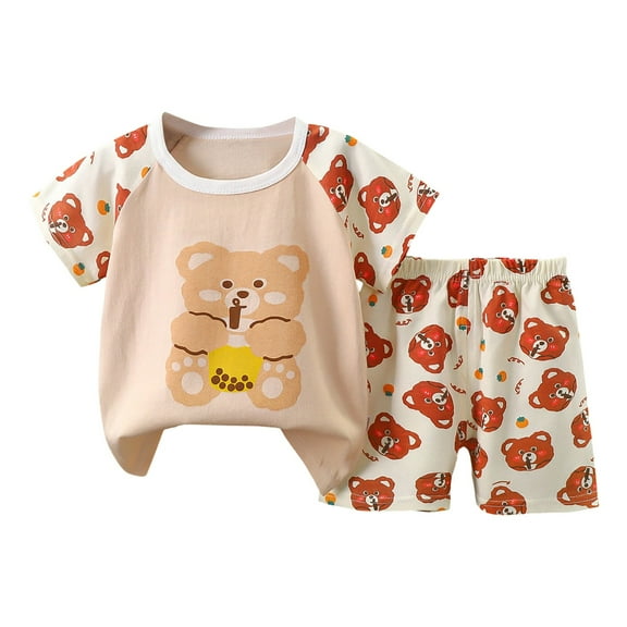 KPOPLK Boys Short Sleeved Shorts Suit Comfortable Breathable Fashionable Color Matching Pocket Boys Suit toddler boys shorts outfits(7-8 Years,Red)