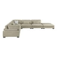 thumbnail image 6 of Lexicon Corydon Microfiber 6-Piece Modular Sectional with Ottoman in Brown, 6 of 14