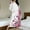 17-Multicolor, variant on Women Fleece Zip Robe Long Sleeve Flannel Nightgown Warm Plush Sleepwear Floral Print Loungewear Winter Dress