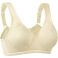 thumbnail image 2 of Wingslove Women's Full Coverage Wireless Support Non Padded Plus Size Minimizer Bra,Nude 44DD, 2 of 6