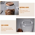 thumbnail image 6 of DEEPCRAFF Tea Sugar Coffee Canisters Transparent 1Pack 7.9x5.1x3.9In Glass, 6 of 6