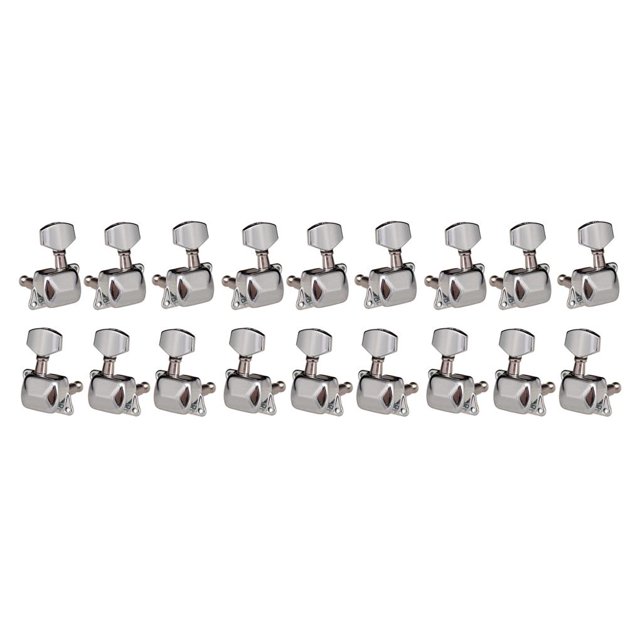 Matsuzay 6 piezas clavijas de afinación de guitarra electrónica guitarras 6 cuerdas sintonizadores perillas instrumento de cuerda piezas de repuesto 3 3 Izquierda 3 Derecha 3piezas Matsuzay CBP232496