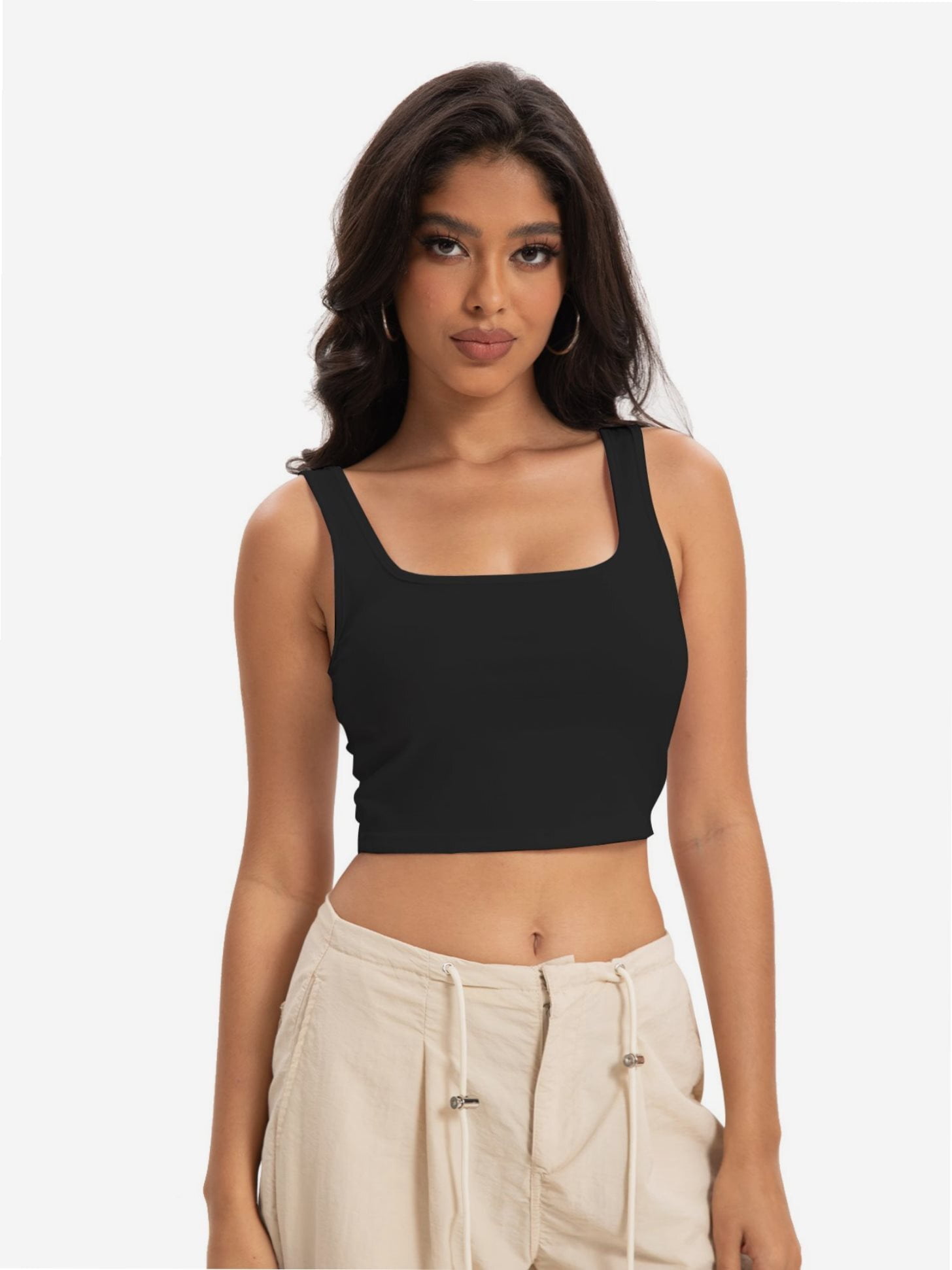 Forever 21 Women's Seamless Knit Crop Top - Long Sleeve, Boat Neck, Basic Stretch Top