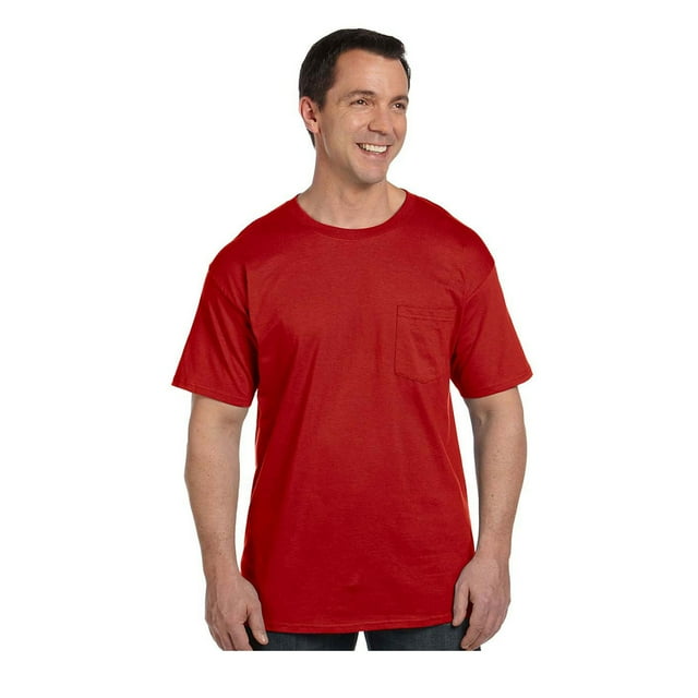 Hanes - T-Shirt à Poche Beefy-T
