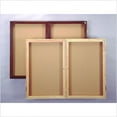 thumbnail image 2 of Ghent Traditional Enclosed 2-Door Fabric Bulletin Board, 36" x 48", Blue, Satin Aluminum Frame, 2 of 4