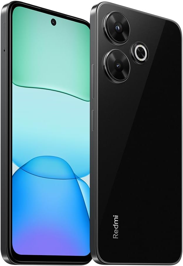 Xiaomi Redmi 13 4G, 128GB+6GB RAM, Dual SIM, Factory Unlocked GSM (T-Mobile, Mint, Tello & Global) International Version - (Midnight Black)