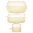 thumbnail image 4 of Toiletries Bag Women 3Pcs Travel Organizer in Beige Color for Makeup Storage and Daily Use, 4 of 5