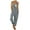 Dark Gray, variant on Bib Overalls Women Flower Print Sleeveless Long Romper Wide Leg Pants With Pockets Light Gray M