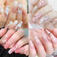 Service Star Layout Nail Stencils French Tip Design Kit with Star Heart Printing Template ...