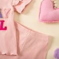 thumbnail image 6 of UAYOTSE Baby Girl Comfortable and Breathable Set Cute Cartoon Printed Short Sleeve Shorts Two Piece Set,Sizes 3-4 Years, 6 of 7