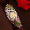 thumbnail image 2 of Pulsera Watch HUOGUO para mujer con flores de cristal y cuarzo, 2 of 2