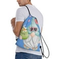 thumbnail image 3 of Kdxio Summer Gnome,Cute Gnome Print Drawstring Backpack Bag,Waterproof Draw String Back Sack, Gym Drawstring Bags Swim Bag For Unisex, 3 of 9