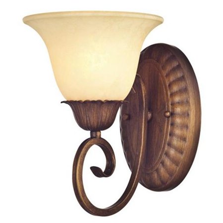 

Regal Springs One Light Indoor Wall Fixture Ebony Gold