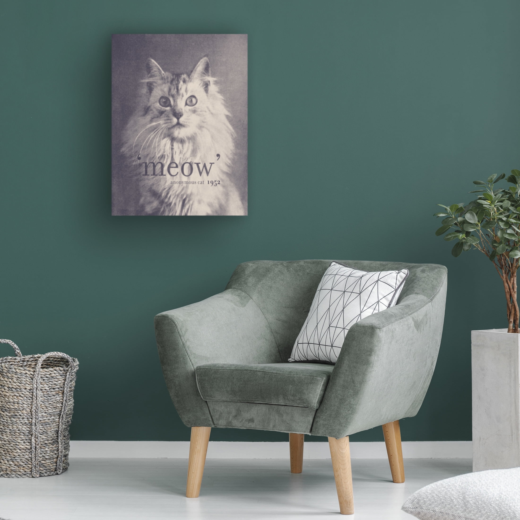 Trademark Fine Art Florent Bodart  Famous Quote Cat Canvas Wall Art