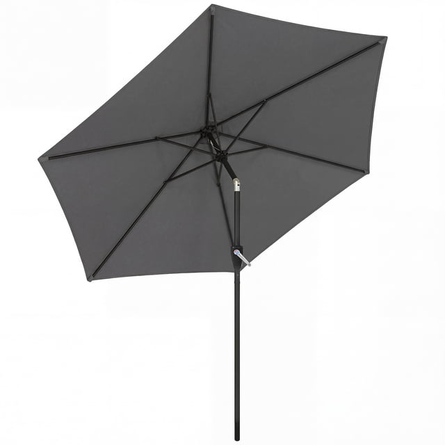 Outsunny Parasol de Patio 9 Pi, Parasol de Table d'Extérieur avec Inclinaison