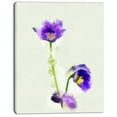 thumbnail image 2 of Purple Liverleaf Flower Watercolor - Floral Canvas Art Print, 2 of 3