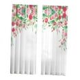 thumbnail image 2 of 2 piezas de cortinas florales, paneles de cortina, cortinas para ventanas, cortinas estampadas para sala de estar 132cmx213cm, 2 of 9