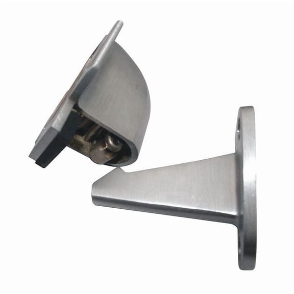 Automatic Door Holder, Satin Chrome, Wall, Color: Silver 33J788
