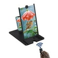 thumbnail image 1 of Screen Magnifier New Version,14 Inch Smartphone Screen Magnifier with Remote Control for Movies, Videos, and Gaming,Adjustable 3D HD Foldable Amplifier Phone Stand,Supports All Smartphones, 1 of 8