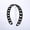 Black matte 2Pcs, variant on Hent 2-Pack Chain Link Flexible Headbands, Non-Slip Grip All-Day Comfort Hair Bands for Women, Black & Beige