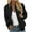 ZA-Black, variant on Women's Plus Size Bomber Jackets Casual Lightweight Zip-up Coat Solid Spring Fall Windbreaker Outerwear with Pockets Long Sleeve Collarless Jacket