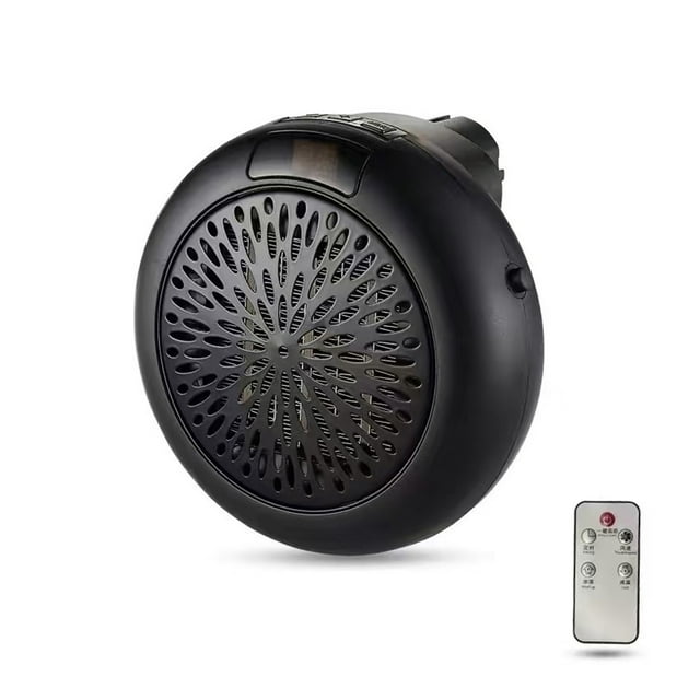 Ound Wall-Mounted and Desktop Electric Heater Dual Purpose Heater with Remote Control Fast Heating