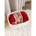 thumbnail image 3 of 1pc White Paper Rope Woven Desktop Pet Supplies Storage & Clothes Organizer Basket, 3 of 5