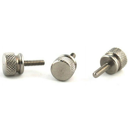 

10-32 x 3/8 Knurled Thumb Screws / Washer Face / Aluminum - 100 Piece Carton