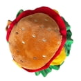 thumbnail image 4 of Sombrero de hamburguesa para mascotas, sombrero de gatito, accesorio de dibujos animados, decoración suave, sombrero para cachorros, sombrero divertid , L L, 4 of 8
