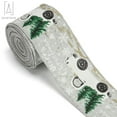 thumbnail image 3 of Gustave Christmas Ribbon Christmas Wired Edge Ribbons Vintage Truck Burlap Craft Ribbon for DIY Gift Wrapping Xmas Crafts Decoration, 2" x 5.5 Yards, 3 of 8