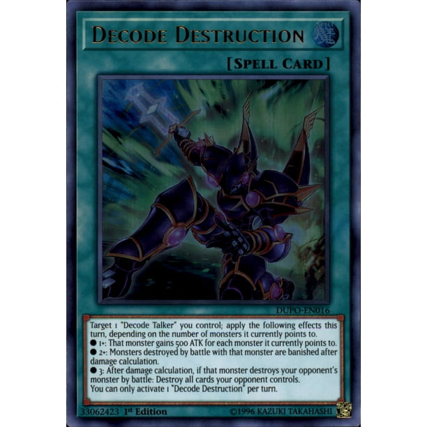 Yugioh Duel Power Decode Destruction Dupo En016 Walmart Com