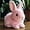 Pink, variant on Bunby - My Realistic Bunny Toy, Bunbi Realistic Bunny, Realistic Bunny That Moves, Jumping, Twitching, and Ears, Handmade, Interactive Fun (White)