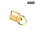 thumbnail image 3 of Uxcell 26mm Key Fob Hardware with Keychain Ring for Bag Webbing Wristlets Dark Golden 40 Pack, 3 of 5