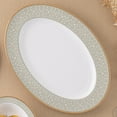 thumbnail image 4 of Noritake Infinity Green Gold Gold Large Oval Serving Platter, 4 of 5