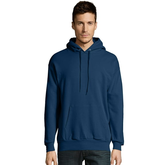 Hanes EcoSmart Unisex Fleece Hoodie (Big & Tall Sizes Available) Navy 5XL