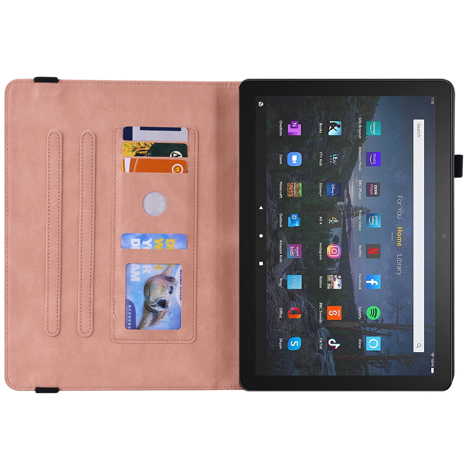 Allytech iPad Pro 11 Case (1st/2nd/2rd Gen), iPad Pro 11 2021 Case, Premium PU Leather Slim Multi Angle Stand Shockproof Pencil Holder Protection TPU Back Cover Case for Apple iPad Pro 11-inch,Pink