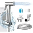 thumbnail image 1 of Multifunctional Hand-held Bidet Spray, Bathroom Diaper Shower, Hose and Accessories - Bidet Hand-held Toilet Sprinkler with Dual Spray Function (Silver), 1 of 7