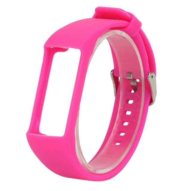 1 pieza de correa de reloj inteligente de silicona de repuesto para pulsera inteligente compatible con Polar A360 / A370 (Rosy)