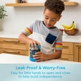 thumbnail image 2 of Bentgo Kids Stainless Steel Food Jar - 11 fl oz Leak-Proof Double Insulated Hot or Cold Food Container with Removable Silicone Bumper, Dishwasher Safe, Easy Open Lid, Ages 3+ (Dinosaur), 2 of 7