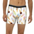 thumbnail image 2 of Men'S Boxer Briefs, Cartoon Colourful Ice Cream Soft And Breathable Mens Underwear Boxer Briefs With Widen Waist, 2 of 2