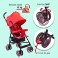 thumbnail image 3 of Carriola De Bastón Reclinable Starkids Andrómeda Rojo Rayada, 3 of 5