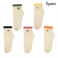 thumbnail image 2 of Chaussettes Basses pour Femmes Transparentes 5 Paires Mode Ultra Fines Chaussettes de Course, 2 of 10