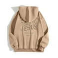 thumbnail image 3 of SIYUDAN Womens Hoodies Christian Sweatshirt Letter Print Sweatshirt Oversized Pullovers For Women Fall Outfit Womens Trendy Clothes, 3 of 5
